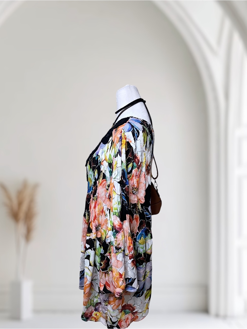 Spense Floral Print Tunic Top Size 2X - Picture 3 of 10